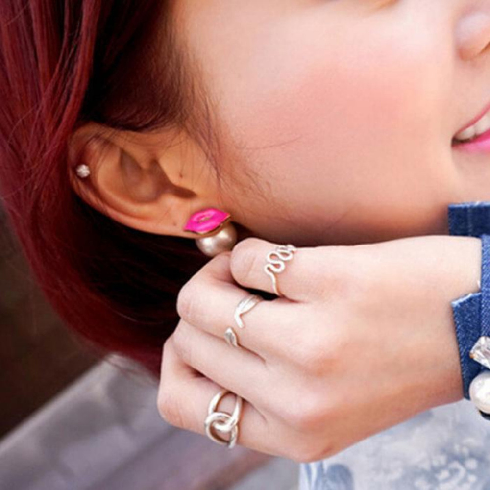 Lip Earrings.